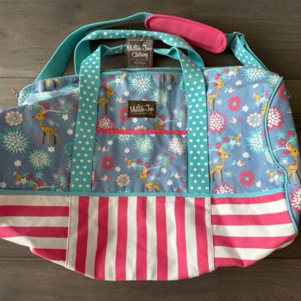 MATILDA JANE BRAND NEW REINDEER HANDLED DUFFLE BAG